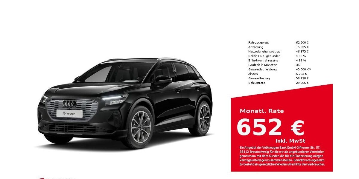Audi Q4 e-tron 9.520 km 62.500 &euro; Bad Oldesloe 23843