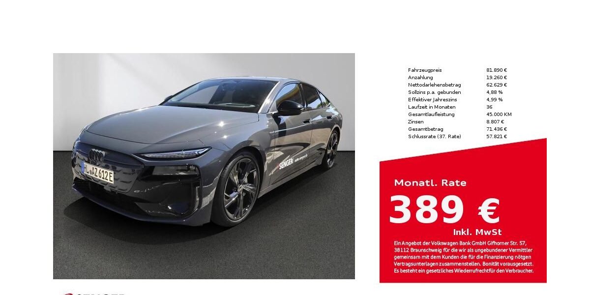 Audi A6 e-tron 19.500 km 72.890 &euro; Lübeck 23556