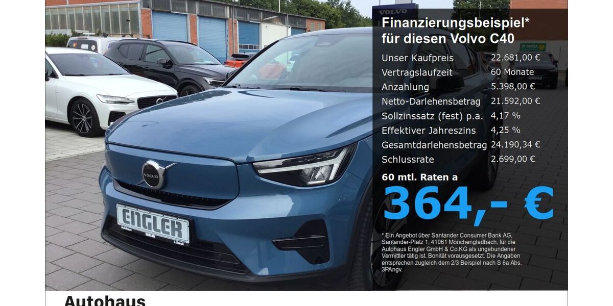Volvo C40 43.645 km 26.990 &euro; Lübeck 23566