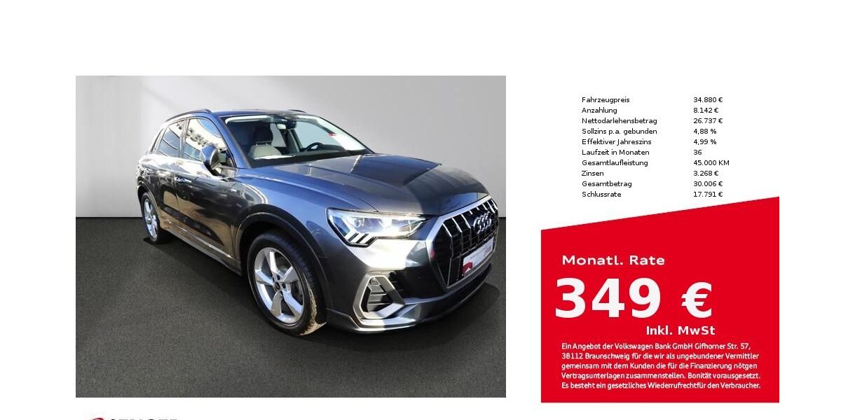 Audi Q3 68.600 km 31.880 &euro; Lübeck 23556