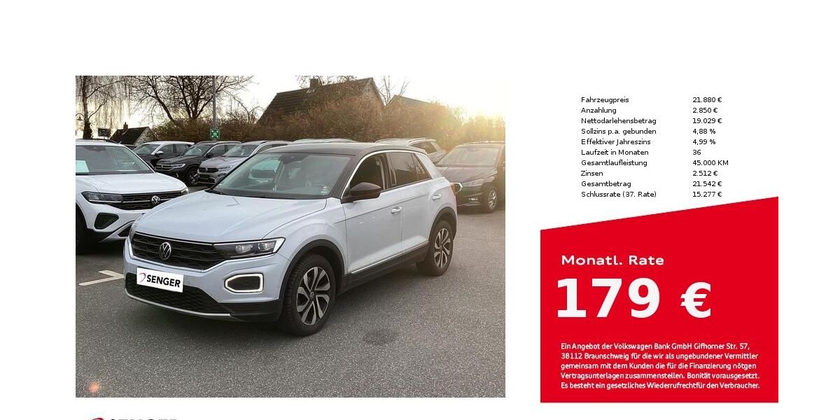 VW T-Roc 67.200 km 21.780 &euro; Bad Oldesloe 23843
