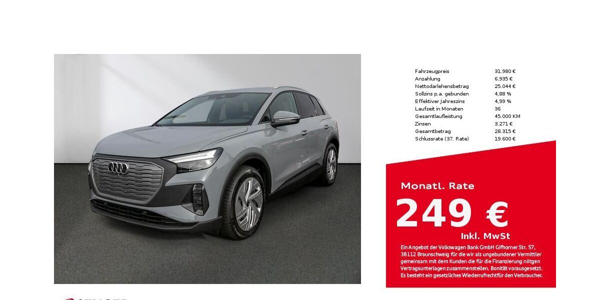 Audi Q4 e-tron 54.250 km 29.480 &euro; Lübeck 23556