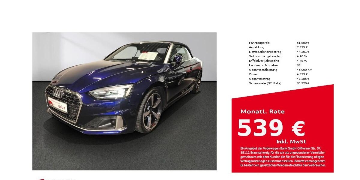 Audi A5 6.450 km 51.850 &euro; Lübeck 23556