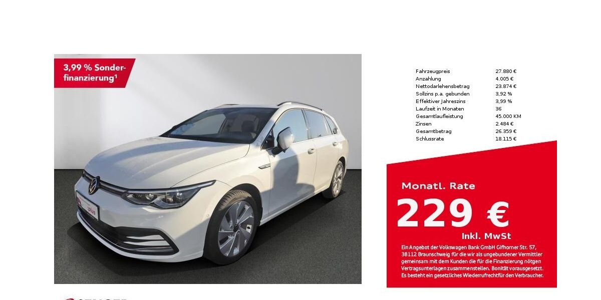 VW Golf 38.900 km 27.380 &euro; Bad Oldesloe 23843