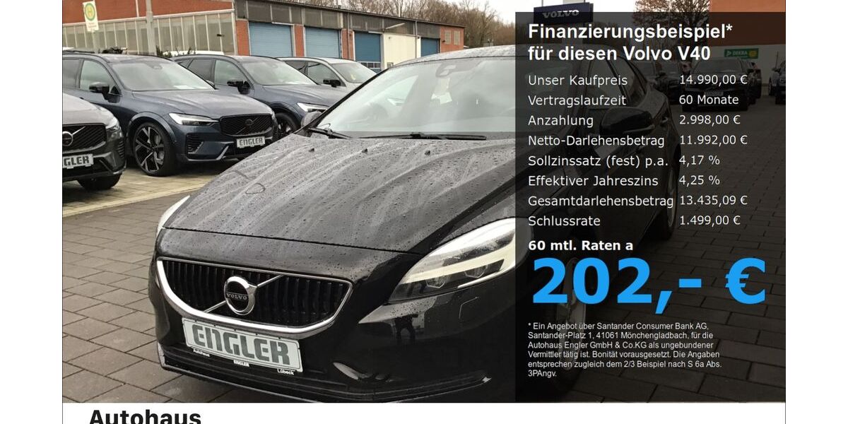 Volvo V40 87.034 km 14.990 &euro; Lübeck 23566