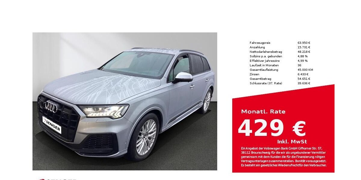 Audi SQ7 96.100 km 63.950 &euro; Lübeck 23556