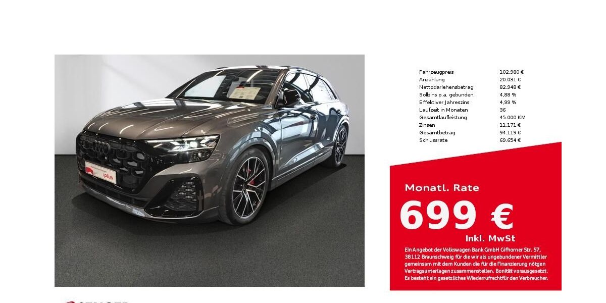 Audi Q8 20.850 km 97.980 &euro; Lübeck 23556