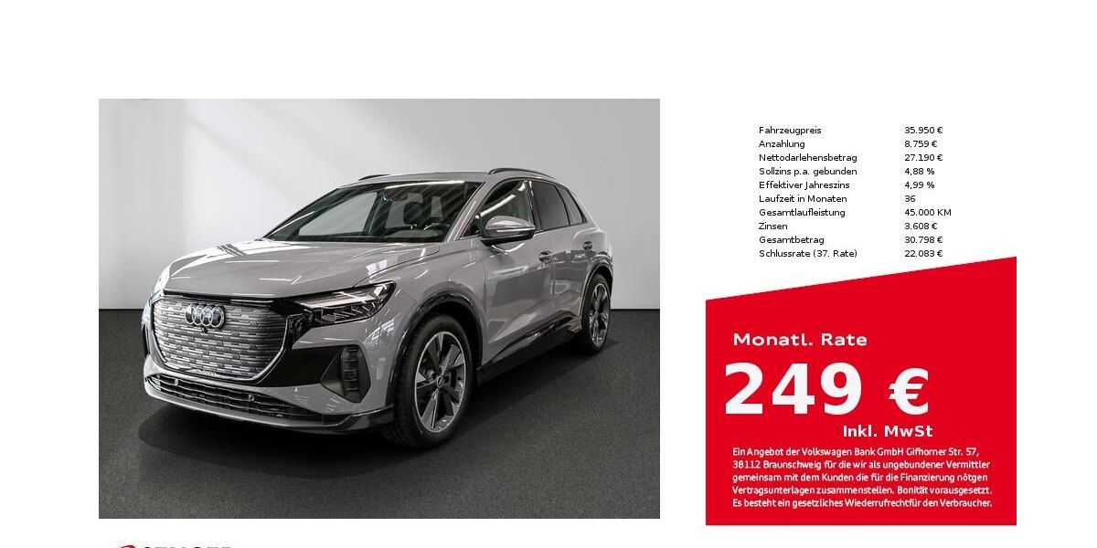 Audi Q4 e-tron 60.750 km 33.480 &euro; Lübeck 23556