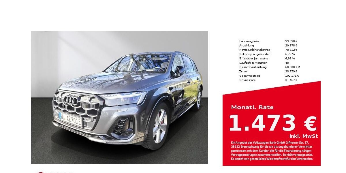 Audi Q7 11.000 km 97.890 &euro; Lübeck 23556