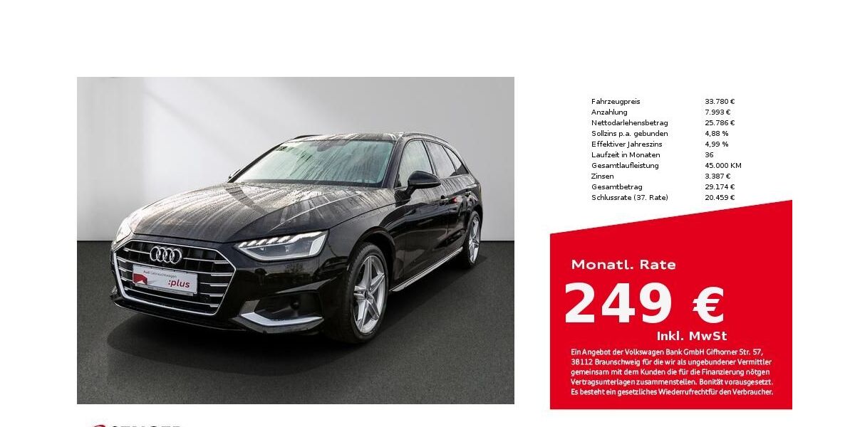 Audi A4 44.500 km 31.750 &euro; Lübeck 23556