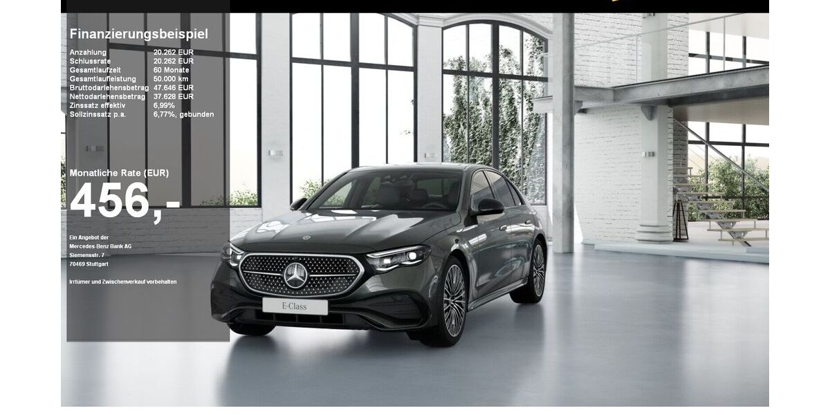 Mercedes-Benz E 200 10.000 km 56.890 &euro; Lübeck 23554