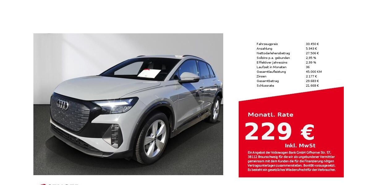 Audi Q4 e-tron 40.200 km 33.450 &euro; Lübeck 23556