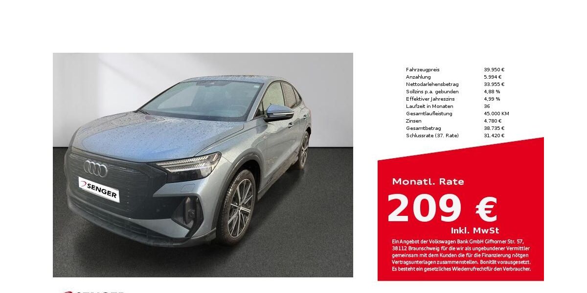 Audi Q4 44.900 km 39.950 &euro; Lübeck 23556