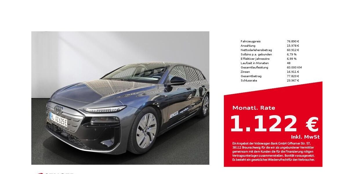 Audi A6 e-tron 6.000 km 74.890 &euro; Lübeck 23556