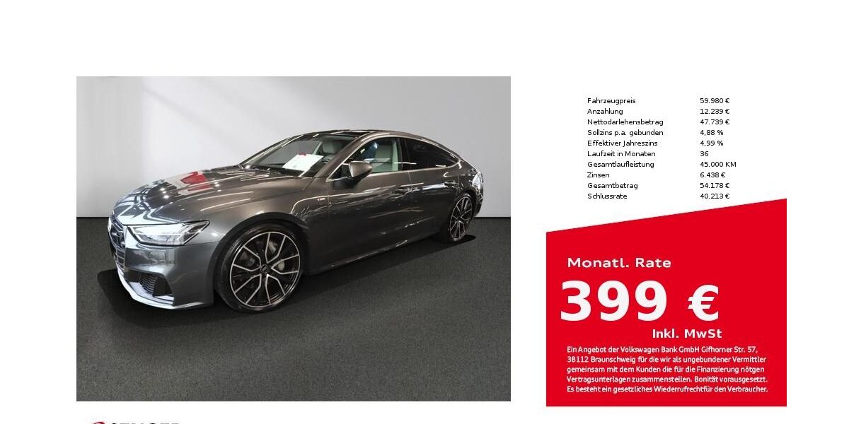 Audi A7 43.300 km 56.980 &euro; Lübeck 23556