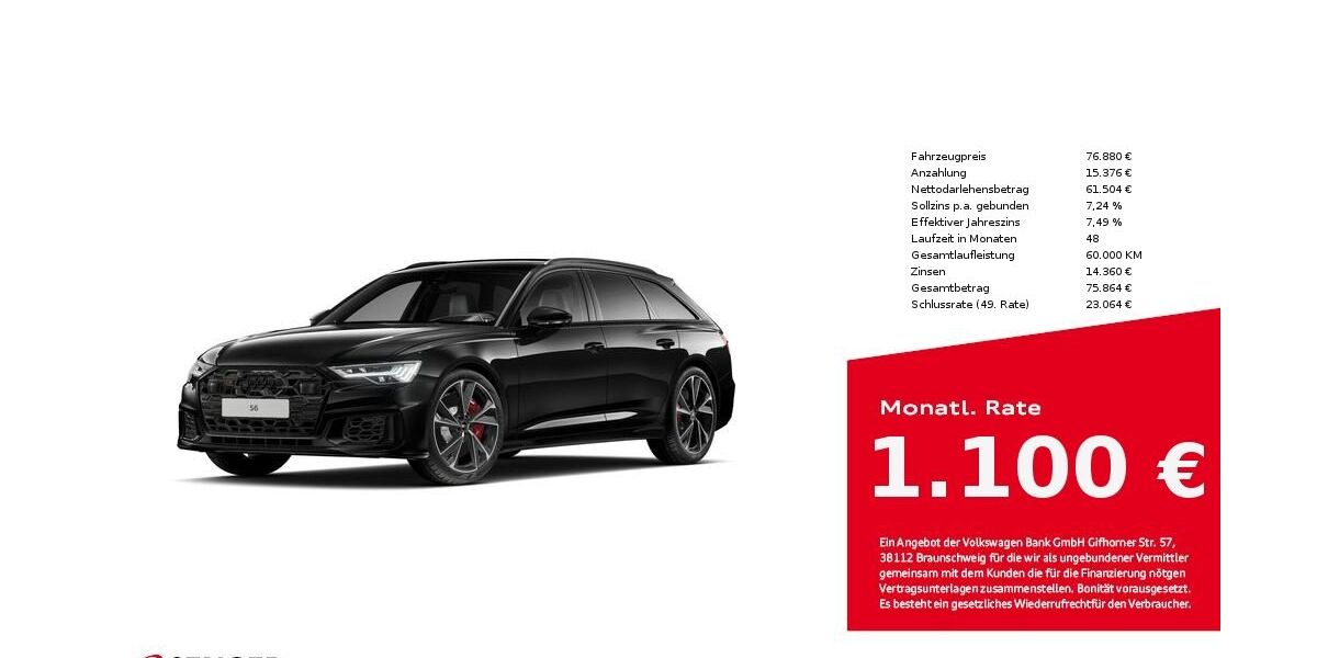 Audi S6 19.000 km 75.380 &euro; Lübeck 23556