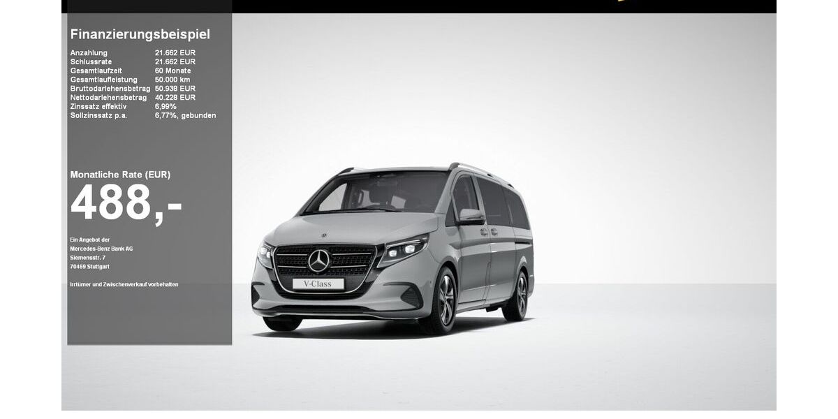 Mercedes-Benz V 220 84.500 km 61.890 &euro; Bad Segeberg 23795