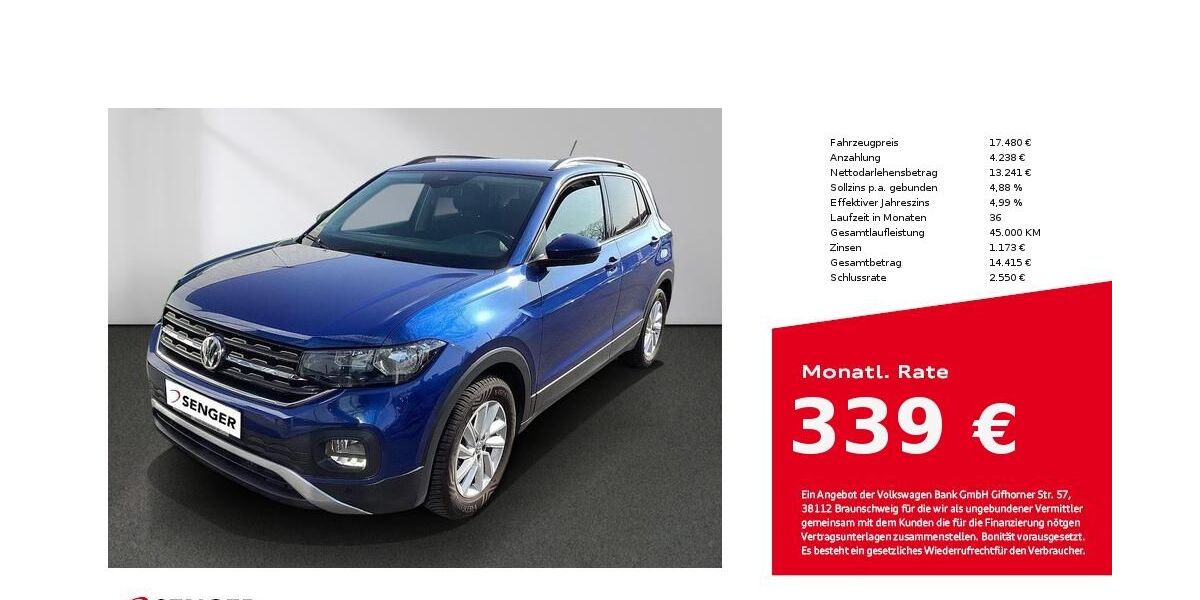 VW T-Cross 54.600 km 17.480 &euro; Lübeck 23556