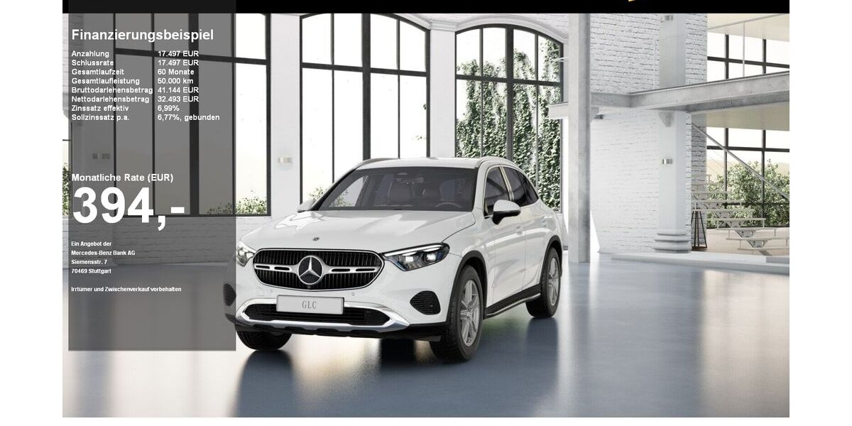 Mercedes-Benz GLC 200 15.000 km 49.990 &euro; Lübeck 23554