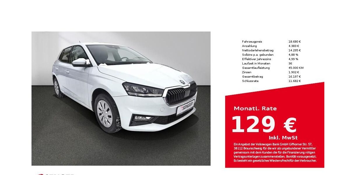 Skoda Fabia 30.300 km 18.680 &euro; Bad Oldesloe 23843