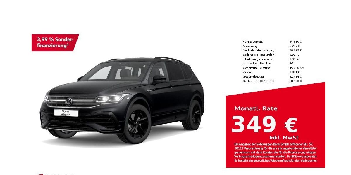 VW Tiguan Allspace 70.400 km 34.880 &euro; Bad Oldesloe 23843