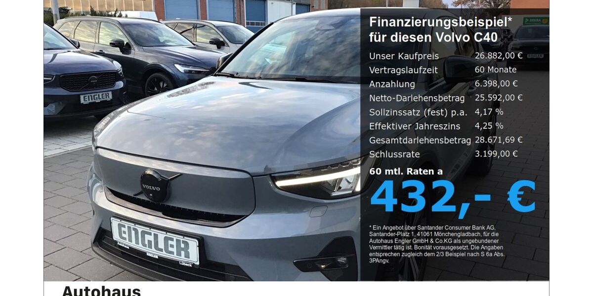 Volvo C40 47.823 km 31.990 &euro; Lübeck 23566