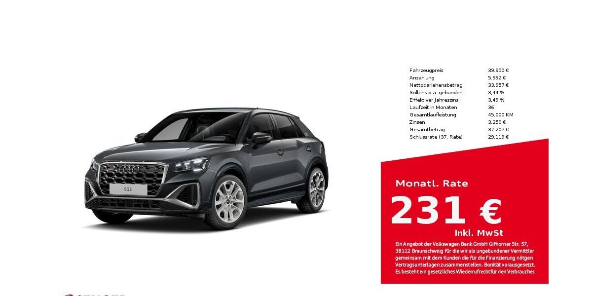 Audi SQ2 6.100 km 39.880 &euro; Lübeck 23556