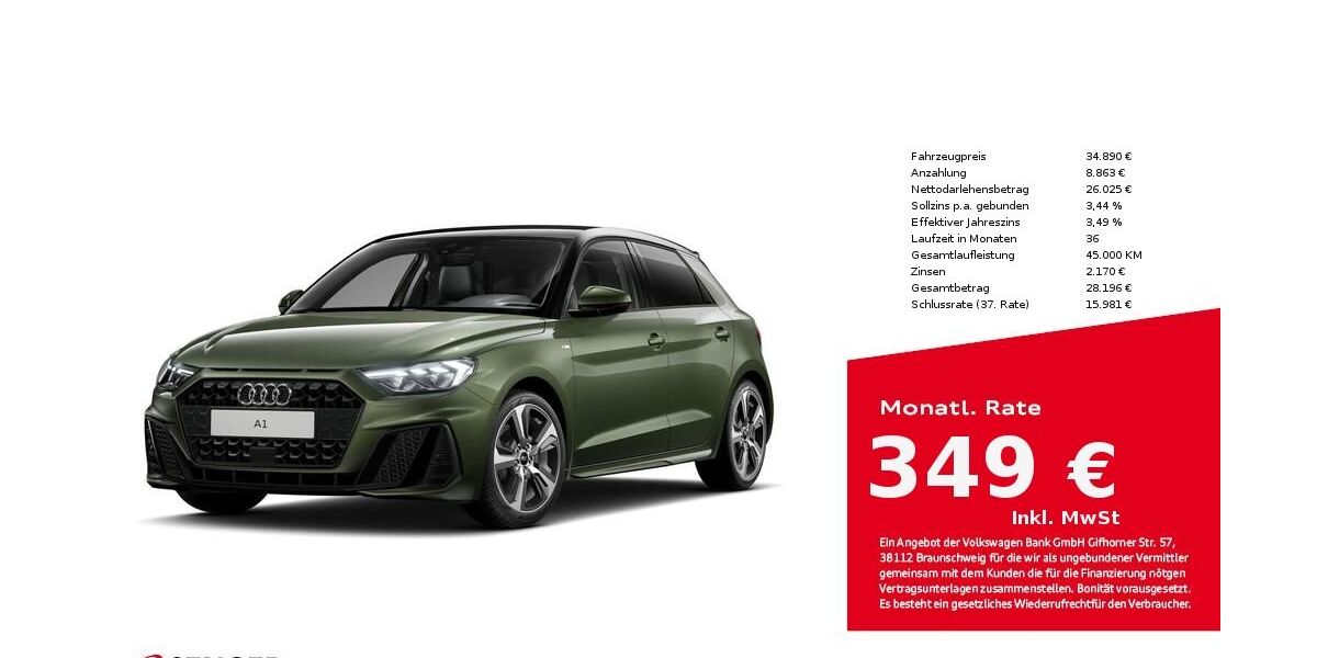 Audi A1 5.100 km 27.190 &euro; Bad Oldesloe 23843